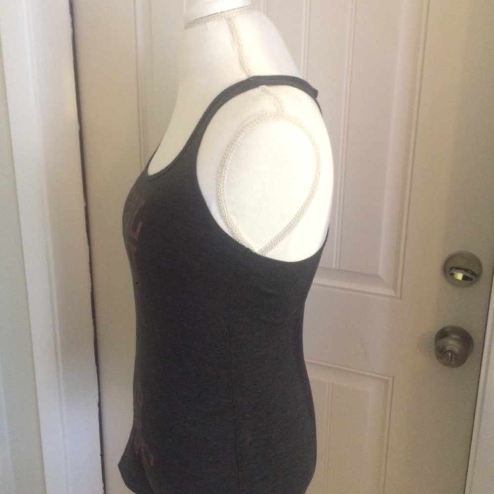 CHIN UP Apparel Gray Racerback Tank Top - Picture 4 of 4